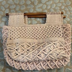 NEW Without Tags Woven/Crochet Bag